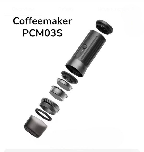 Coffeemaker PCM03S Hordozható kávéfőző extra erős akkumulátorral - Image 6