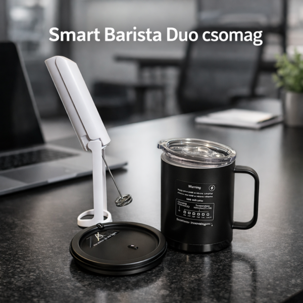 ✨ SmartBarista Duo Csomag – Okos Bögre & Tejhabosító Élmény - Image 3